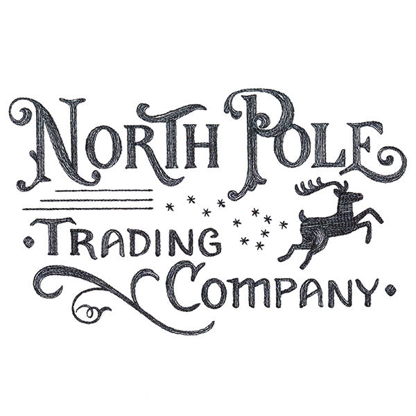 North Pole Trading Company Market Sign