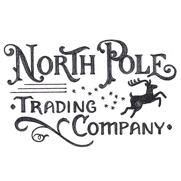 North Pole Trading Company Market Sign