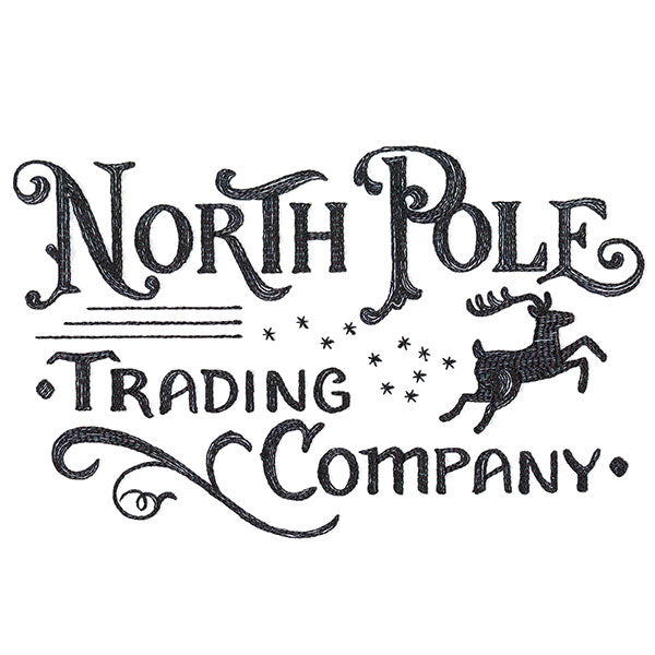 North Pole Trading Company Market Sign