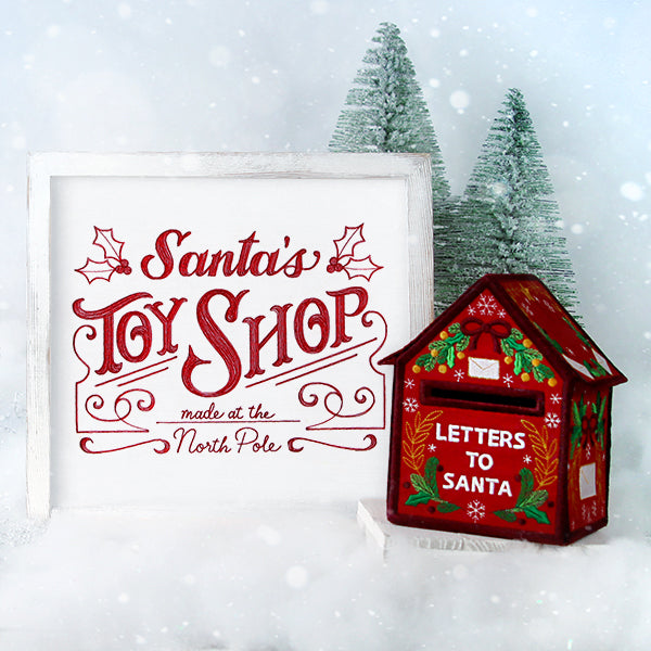 Santa's Toy Shop Market Sign