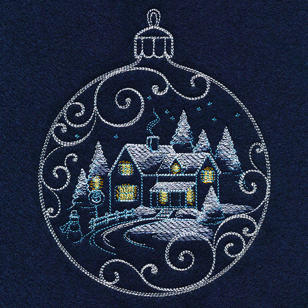 Frosted Cottage Ornament