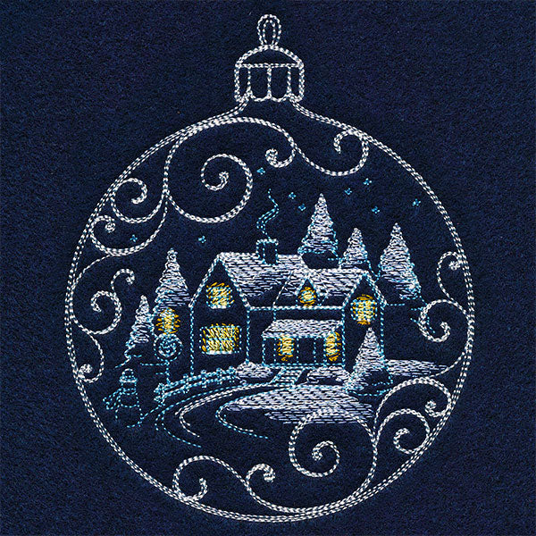 Frosted Cottage Ornament