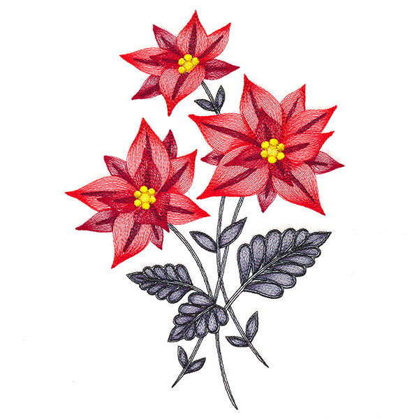 Festive Flourishing Bouquet - Poinsettia