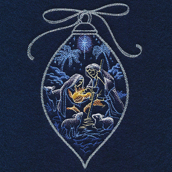 Shining Holy Family Ornament