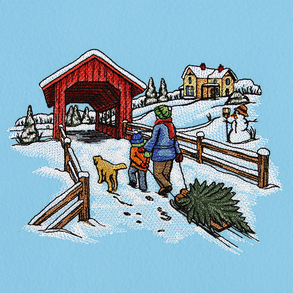 Christmas Memories Bridge Scene