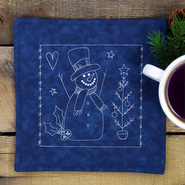 Simply Sweet Christmas - Snowman (Redwork)