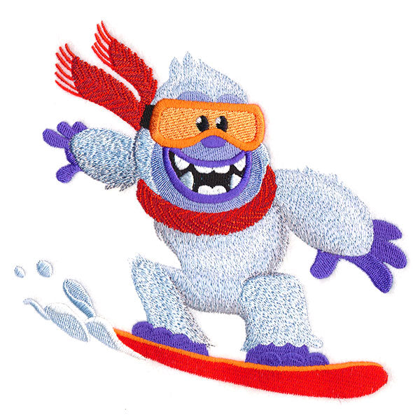 Cool Snowboarding Yeti