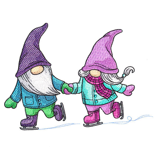 Winter Skating Gnomes