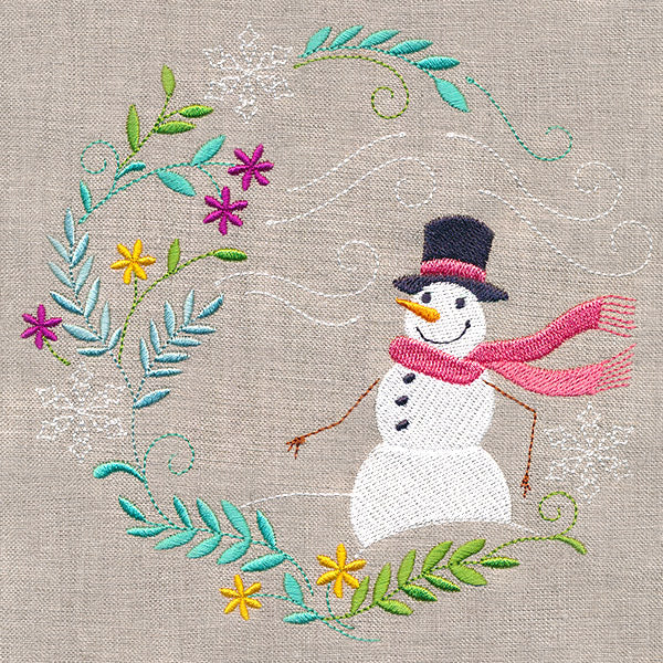 Snowman in Winter Botanicals 2