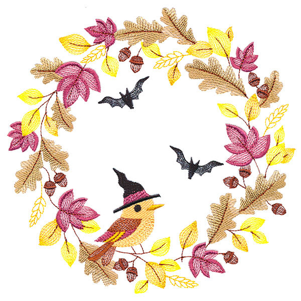 Fall Birdie in Botanicals