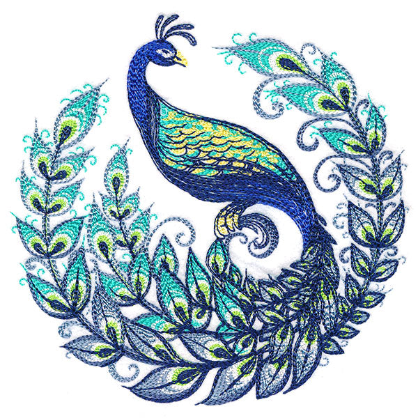 Calligraphic Peacock