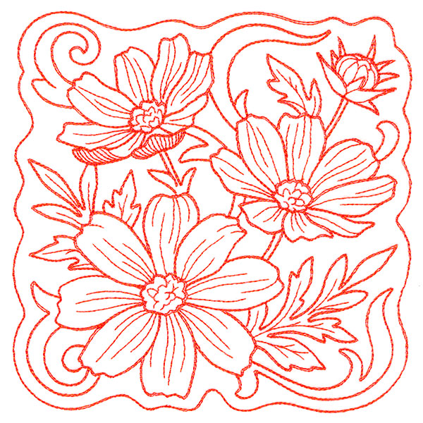 Beauty in a Stitch - Cosmos