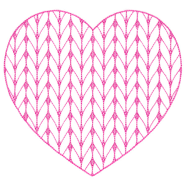 Classic Knitting Pattern Heart