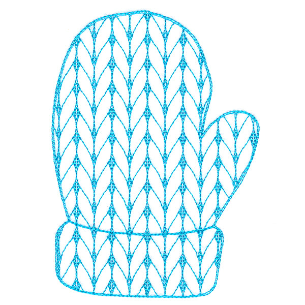 Classic Knitting Pattern Mitten