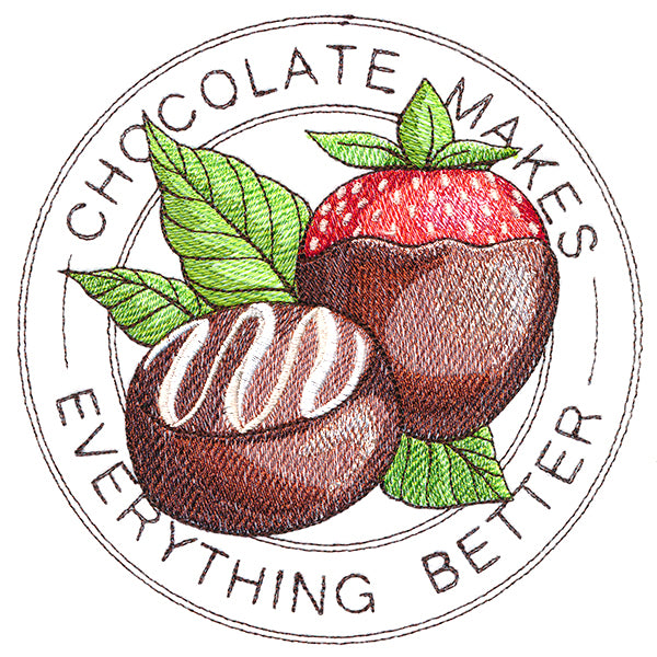 Chocolate Makes Everything Better Stamp