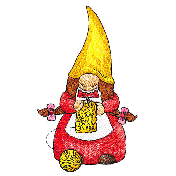 Busy Knitting Gnome