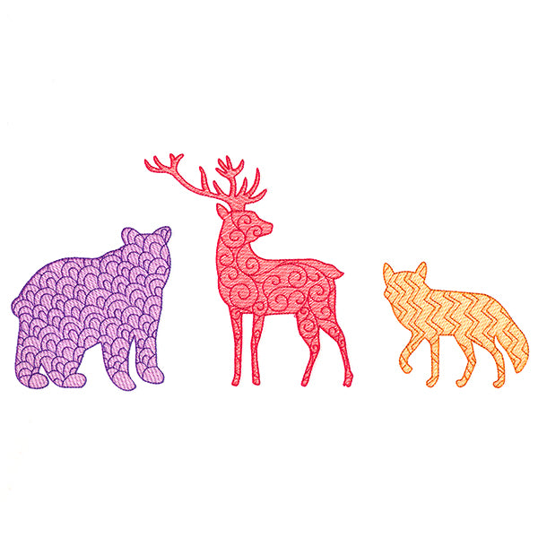 Textured Woodland Border