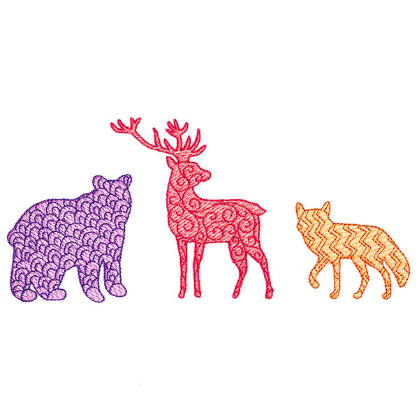 Textured Woodland Border