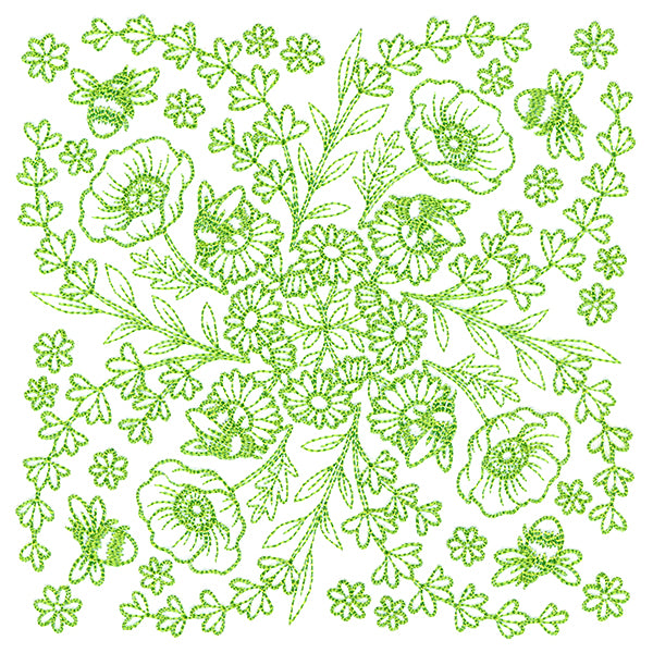 Springtime Charms Kaleidoscope Square 6