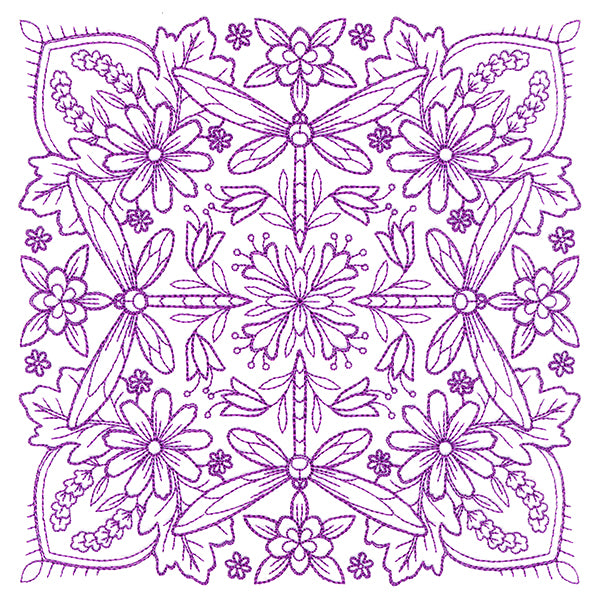 Springtime Charms Kaleidoscope Square 5