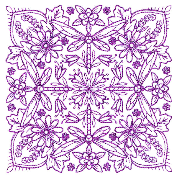 Springtime Charms Kaleidoscope Square 5