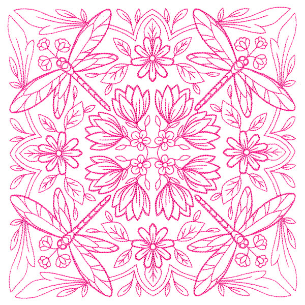 Springtime Charms Kaleidoscope Square 4