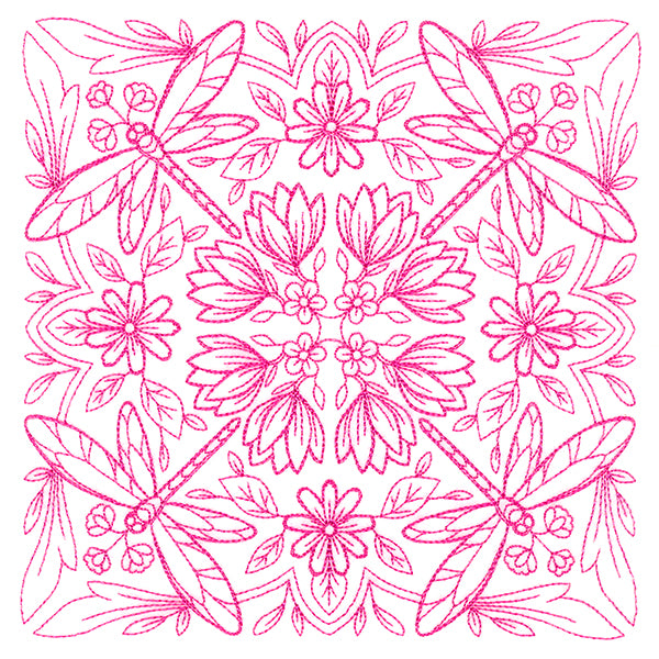 Springtime Charms Kaleidoscope Square 4