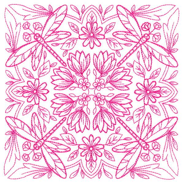 Springtime Charms Kaleidoscope Square 4