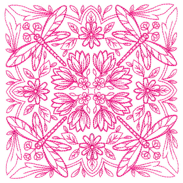 Springtime Charms Kaleidoscope Square 4