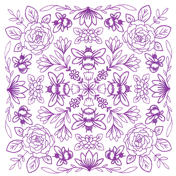 Springtime Charms Kaleidoscope Square 2