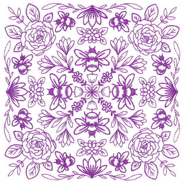 Springtime Charms Kaleidoscope Square 2