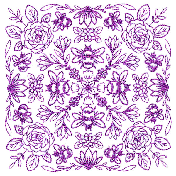 Springtime Charms Kaleidoscope Square 2