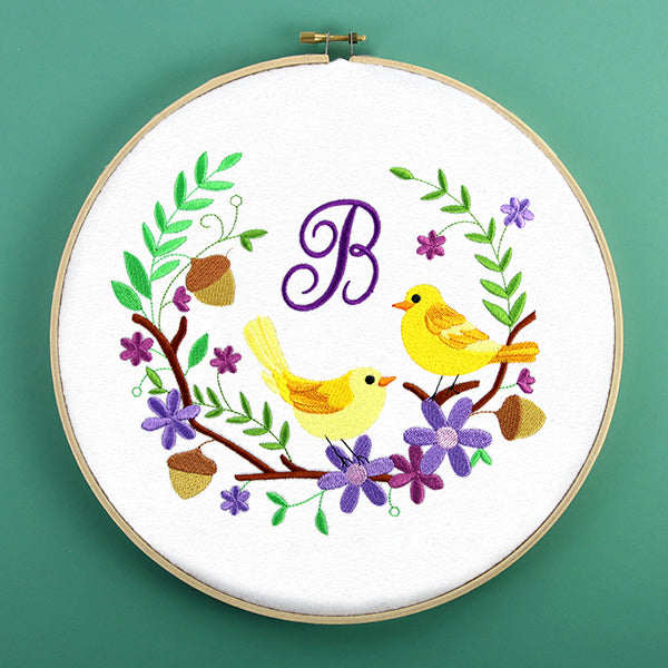 Springtime Birdies Wreath
