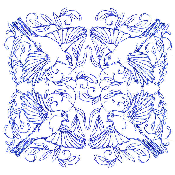 Soaring Robin Kaleidoscope Square