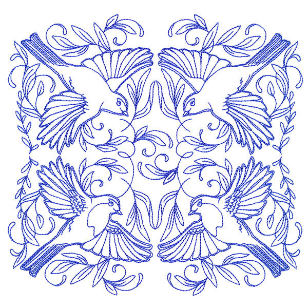 Soaring Robin Kaleidoscope Square