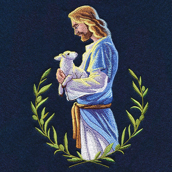 Good Shepherd Jesus with Lamb