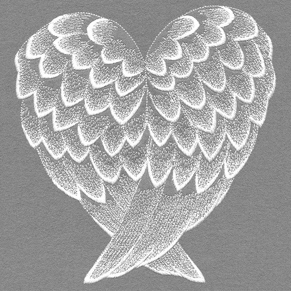 Elegant Heart Angel Wings