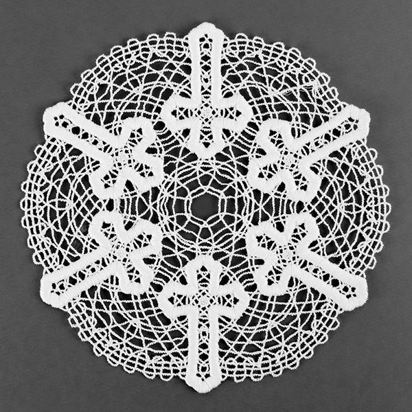 Faithful Cross Doily (Battenburg Lace)
