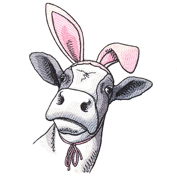 Bunny Ear Easter Cow