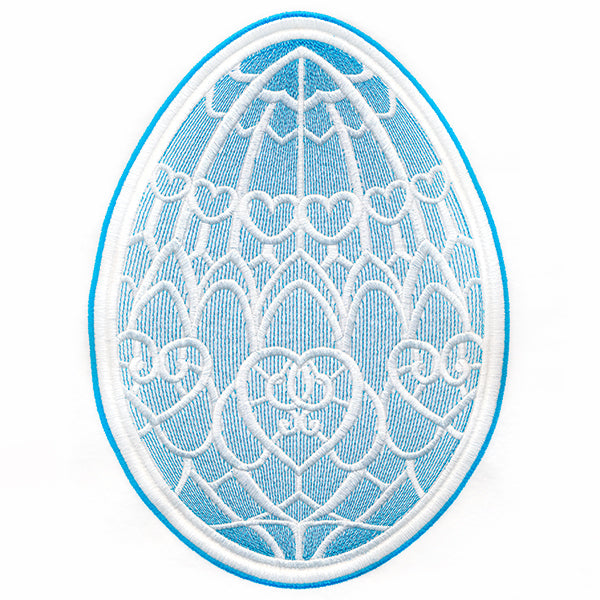 Easter Egg Artistry - Intricate Hearts