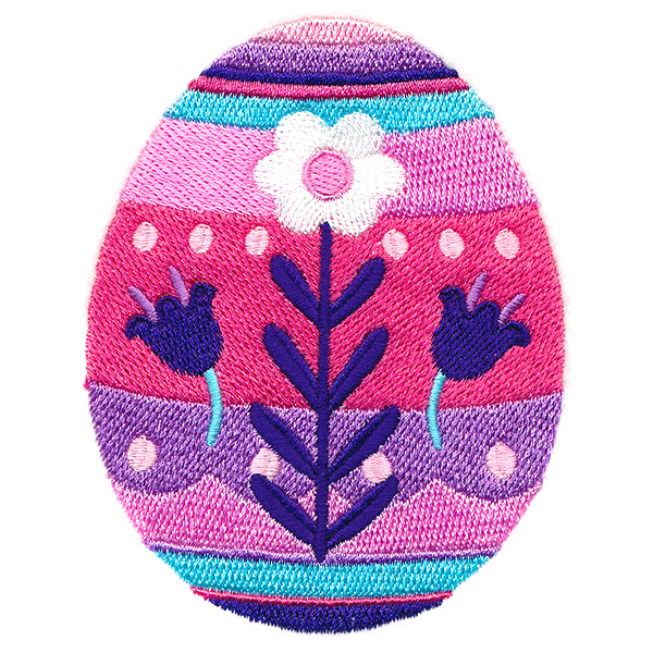 Easter Egg Artistry - Folk Flowers