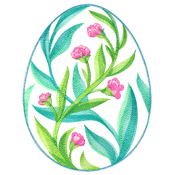 Easter Egg Artistry - Spring Flowers