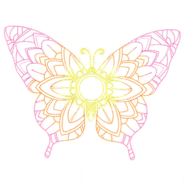 Mehndi Mandala Butterfly 1