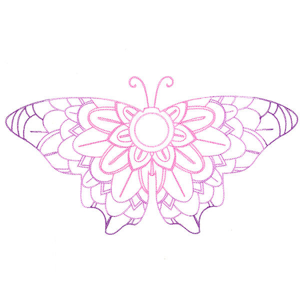 Mehndi Mandala Butterfly 2