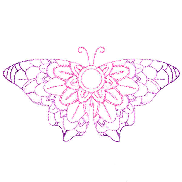 Mehndi Mandala Butterfly 2