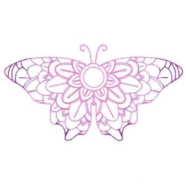 Mehndi Mandala Butterfly 2