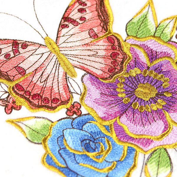 Shimmering Butterfly and Anemones Feature