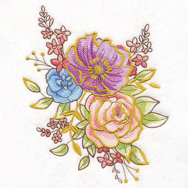 Shimmering Anemone and Rose Feature