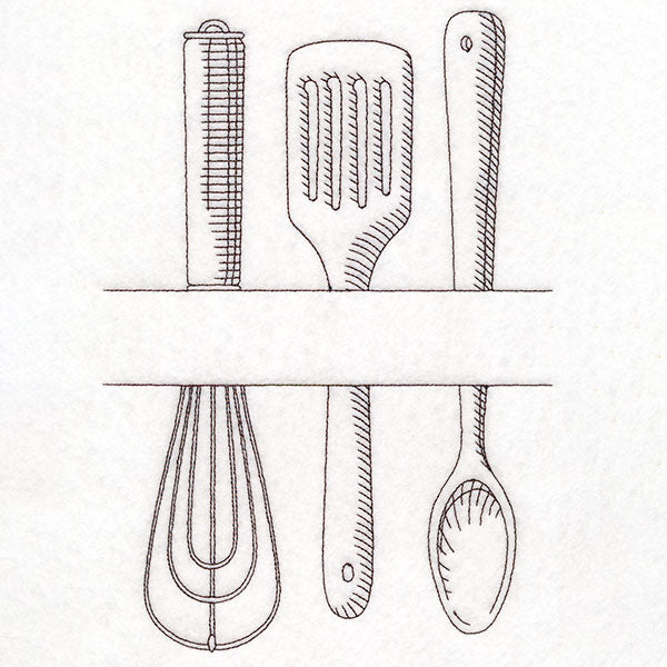 Customizable Kitchen Frame - Cooking Utensils