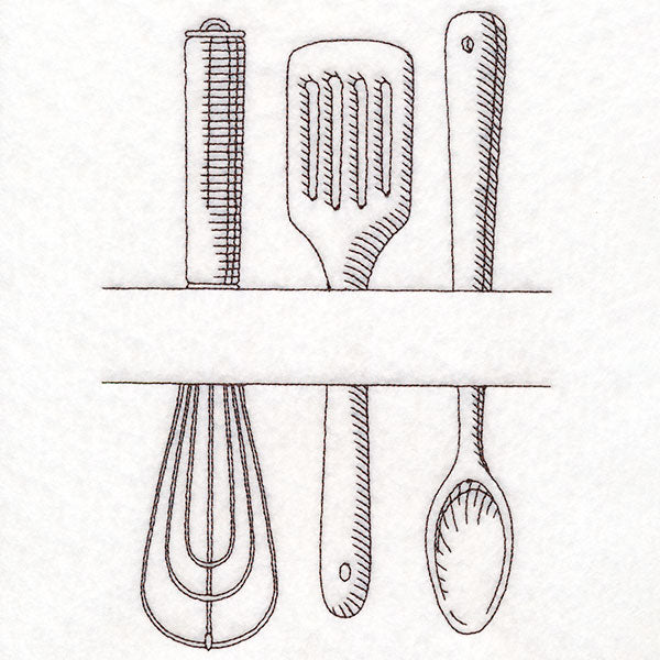 Customizable Kitchen Frame - Cooking Utensils
